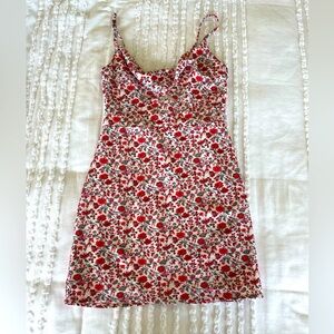 NWT Abercrombie & Fitch spaghetti strap (adjustable) zip up mini dress SIZE S